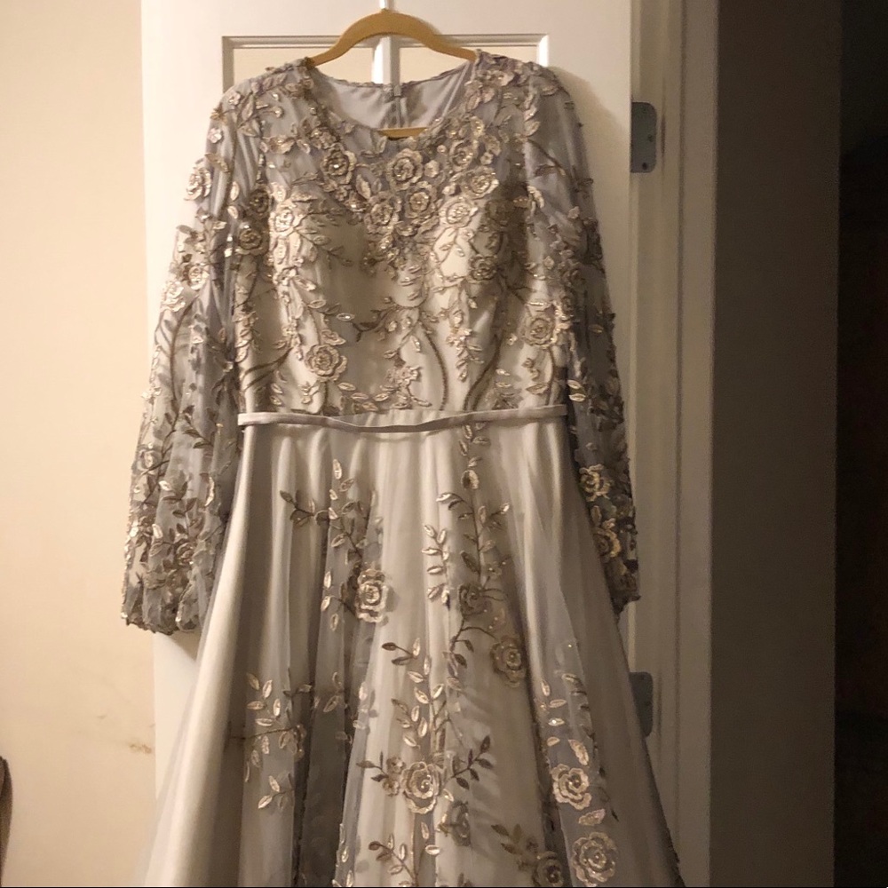 Full sleeve full length Terani Gown